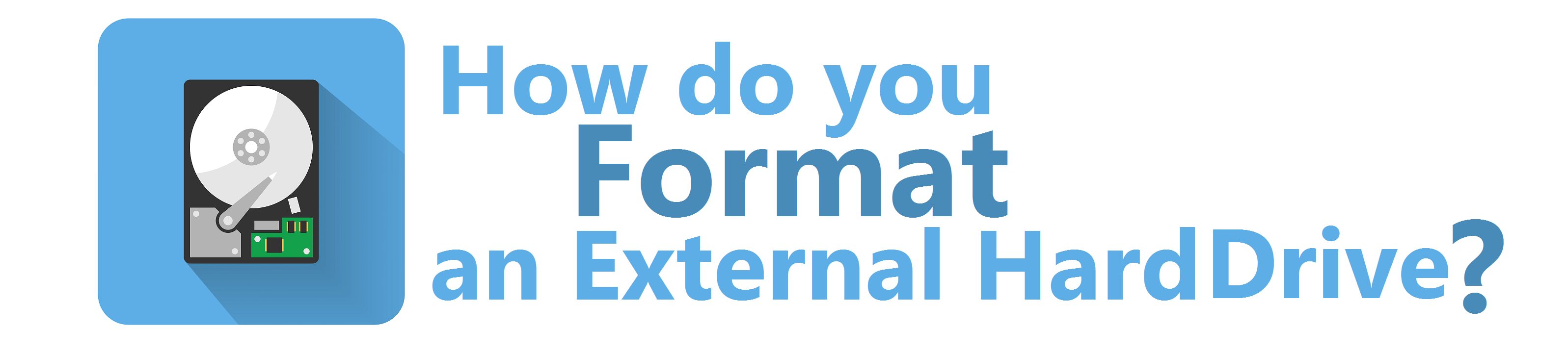 format exteral hard drive title