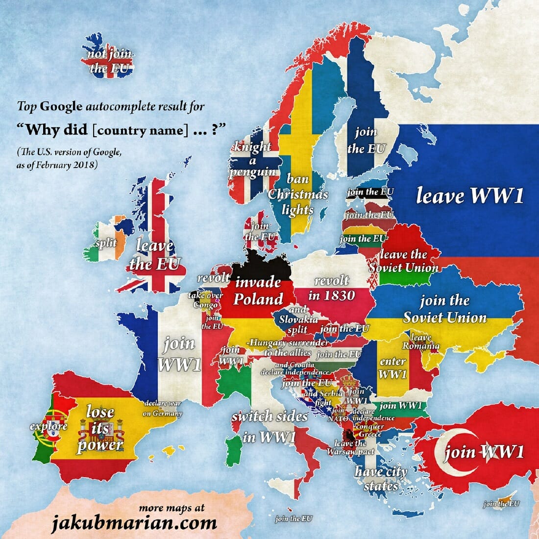 Google Autocomplete Map Of Europe Is Fascinating Ebuyer Blog
