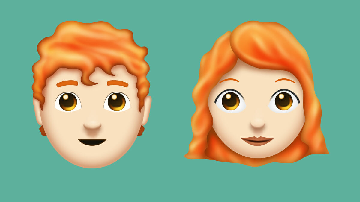 redhead emojis