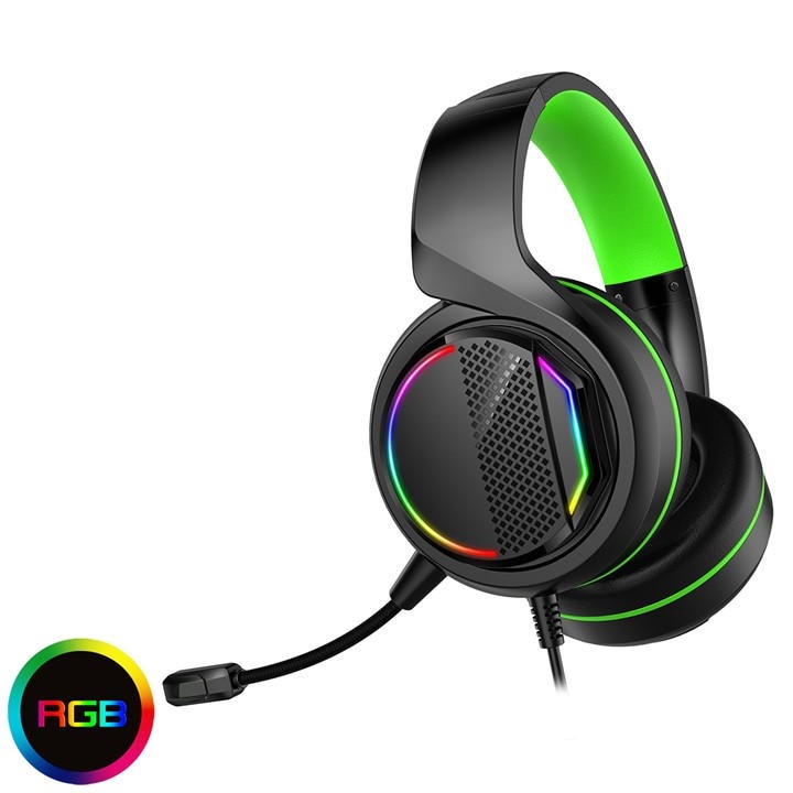 Gaming Headset Headphones With Microphone LED For PC Laptop PS4 PS5 Xbox One UK - Image 4