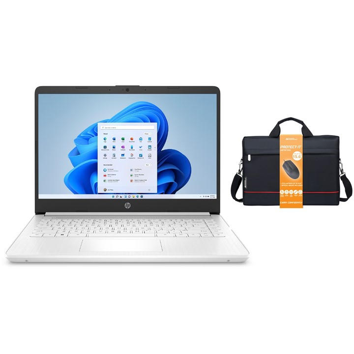 Hp 14 Laptop - Celeron 4Gb 128Gb Win 11 Bundle