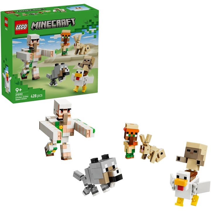 Lego Unisex Multicolor Minecraft Chicken Jockey Desert Attack - Image 10