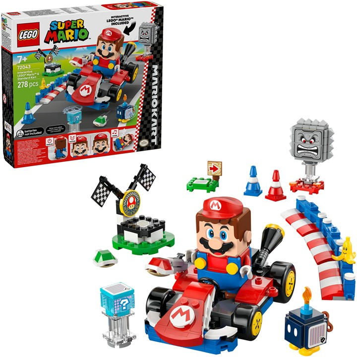 Lego Boys Lego® Super Mario™ 72043 Mario Kart™ – Interactive Lego® Mario™ & Standard Kart - Tbc - Image 5