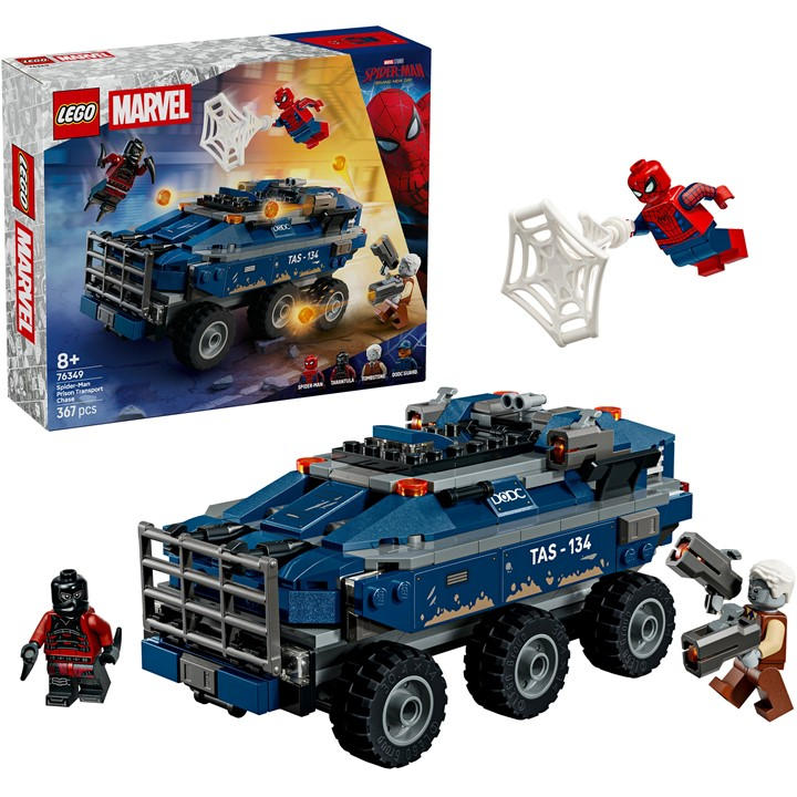 Lego Boys Marvel Spider-Man Prison Transport Chase Set 76349 Multi - Image 13