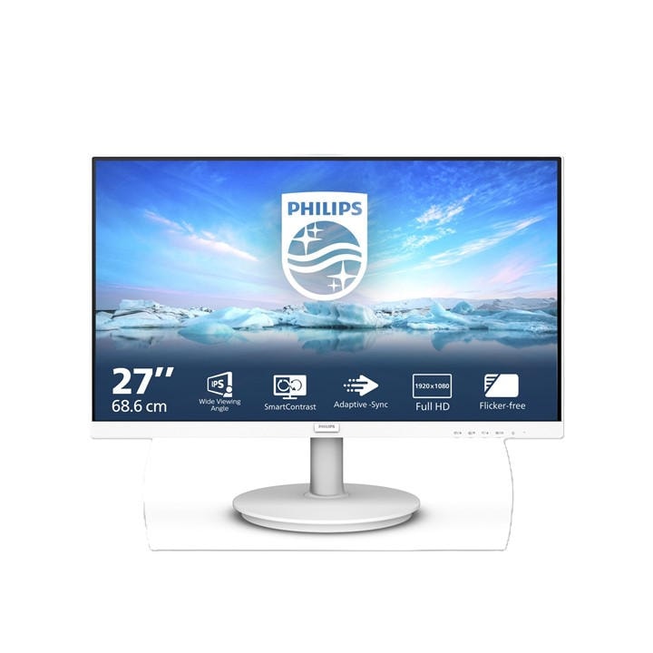 Philips Size 27 White V Line 271V8aw 27" Full Hd Ips Led 75Hz 4Ms Smartcontrast Monitor With Speakers - Image 6