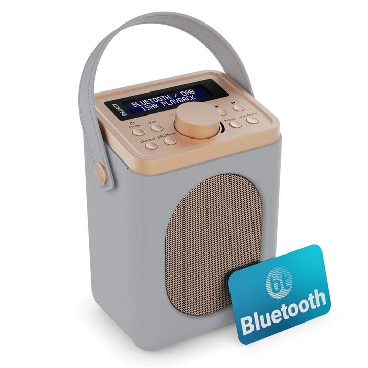 Majority Little Shelford - Dab/Dab+ Digital & Fm Radio - Portable Wireless - Bluetooth - Stereo Sound - Dual Alarm Clock - Leather Effect Finish - M - Image 4
