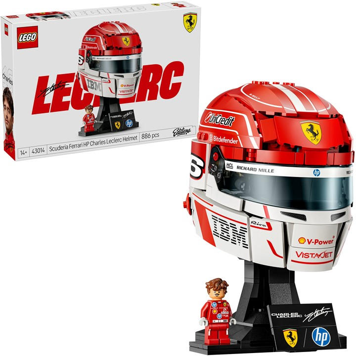 Lego Editions 43014 Scuderia Ferrari Hp Charles Leclerc Helmet - F1 Model Product - Image 10