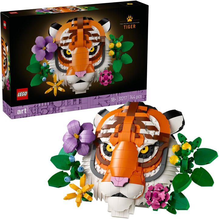LEGO LEGO® Art The Fauna Collection – Tiger Housewarming Gift for a New Home 31217 - Image 13