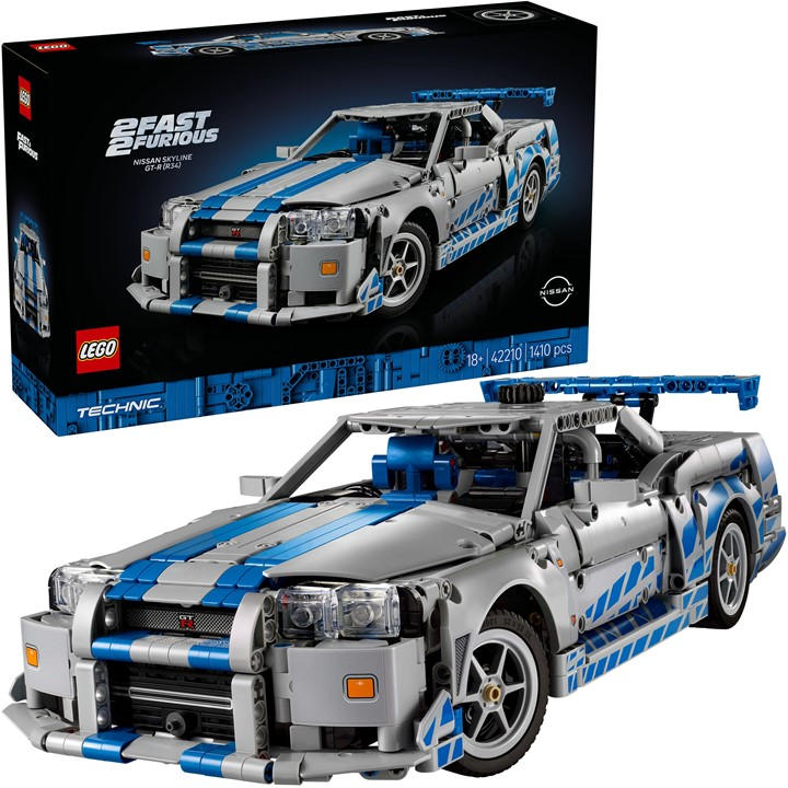 Lego Lego® Technic 2 Fast 2 Furious Nissan Skyline Gt-R (R34) Car Model Kit 42110, Sports Direct - Image 8