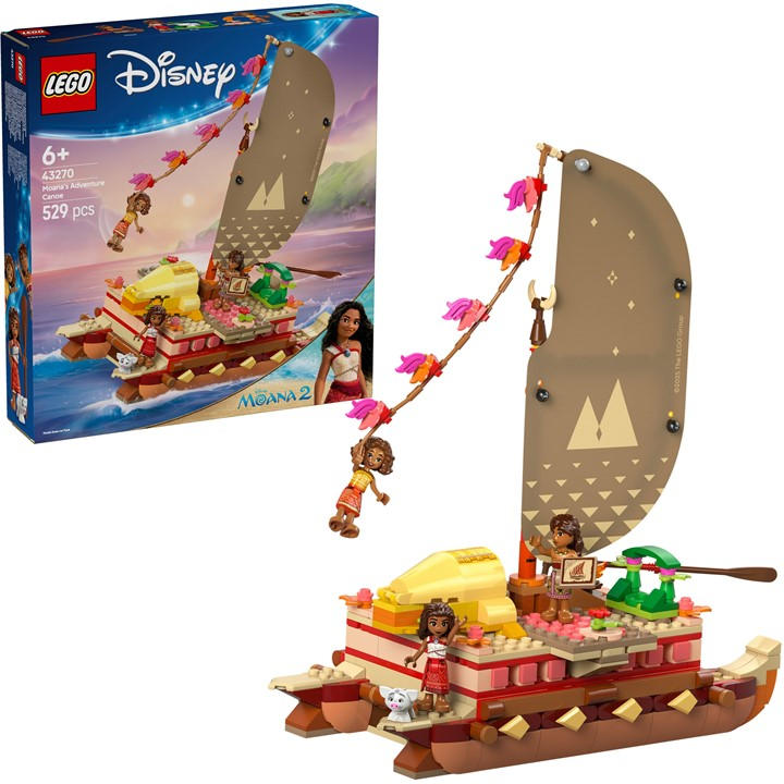 Lego Disney Moana 2 Moana'S Adventure Canoe 43270 - Image 7