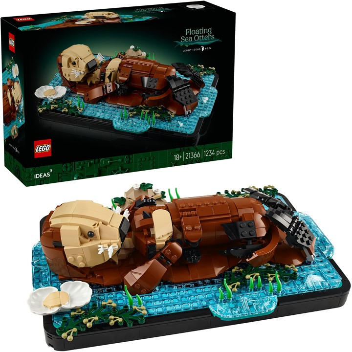 Lego Ideas Floating Sea Otters Building Set For Adults 21366 - - Image 14